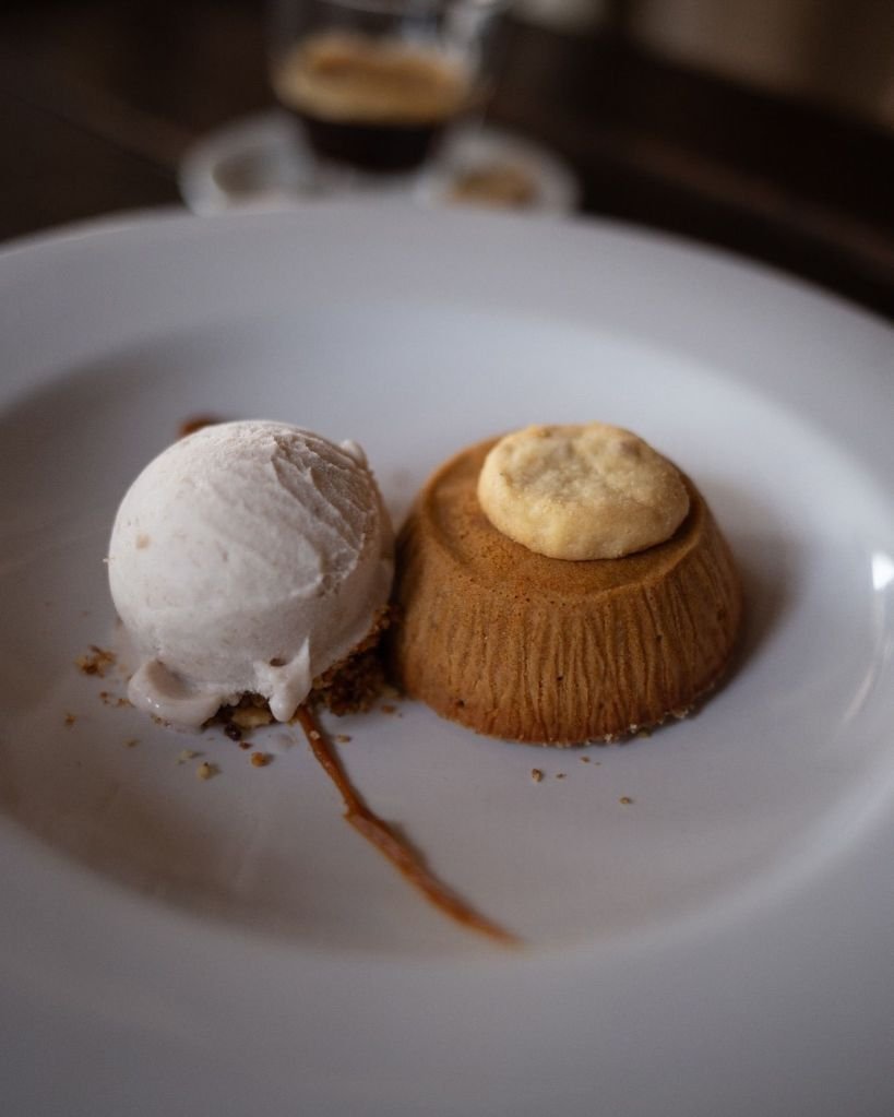 Vulcão de doce de leite do Parador La Huella, no Uruguai