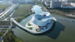 Museu Yohoo em Hangzhou com estrutura em aço e vidro