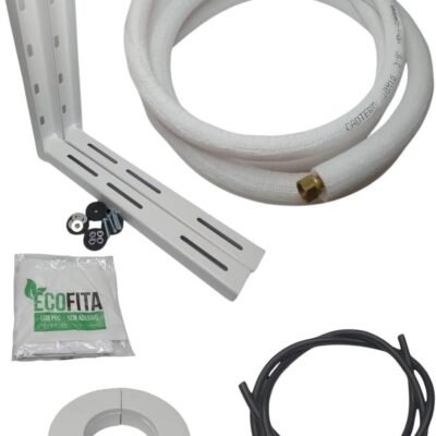 Resfri Peças, KIT 03 INSTALACAO 9.000 E 12.000 C/ 3 METROS 1/4 e 3/8 C/SUPORTE 400MM