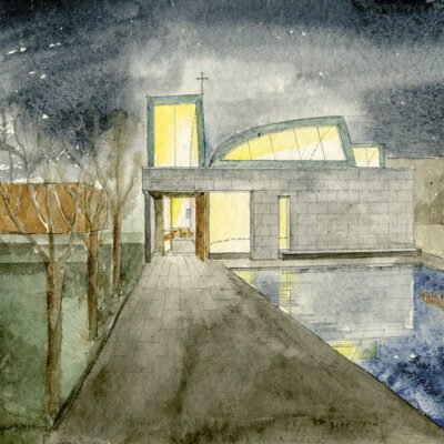 Descubra uma Exposição de Aquarelas e Desenhos Arquitetônicos de Steven Holl em Berlim