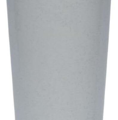 Vaso para plantas grande polietileno moderno liso decorativo (Cinza)