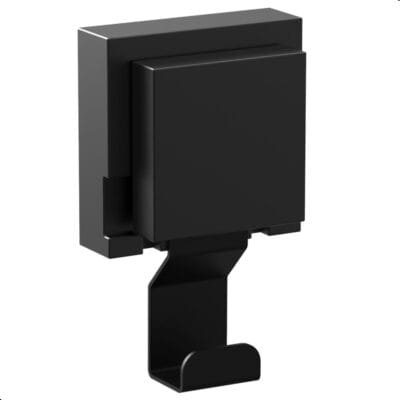 MetalCromo, Cabide De Parede Gancho Com Ventosa Preto Max