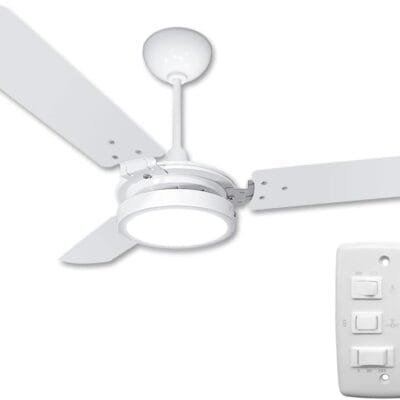 Ventilador De Teto Potente 180w Branco 220v Valen Led Ventex