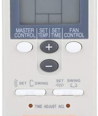 Fujitsu Controle remoto de ar-condicionado, controle remoto inteligente de distância sensível a longo alcance para Fujitsu AR-JW1 ARJW2