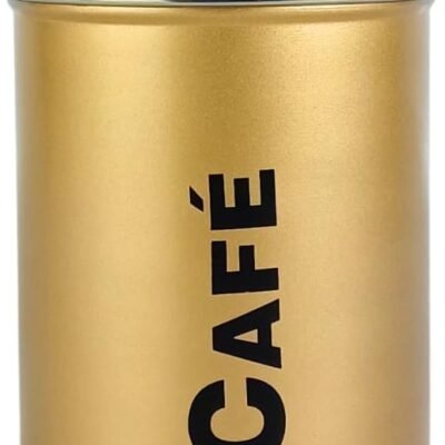 ETHMIX, Pote, Lata para Café, Aço Inoxidável Dourado, 1100ml