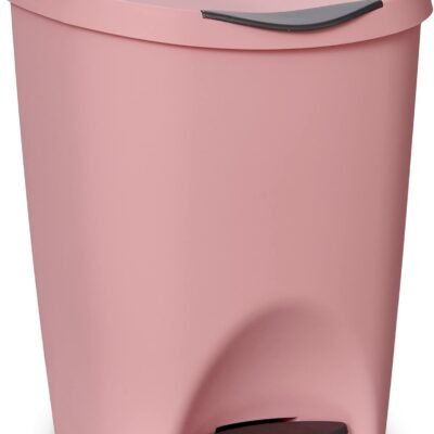 Lixeira Com Pedal 7,5L Rose