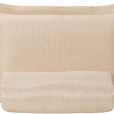 Cobre Leito Colcha Siena Dupla Face e Toque Macio Tamanhos Para Cama de Solteiro, Cama Casal Padrão, Cama Queen e Cama King Qualidade e Sofisticação (Caqui, Solteiro(220x160cm))