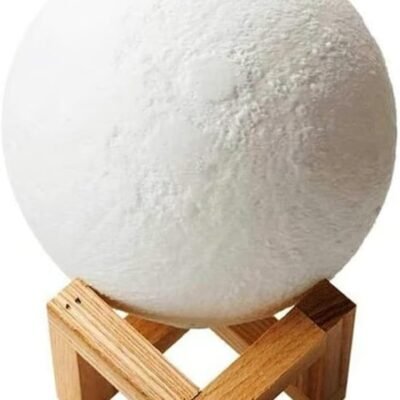 Umidificador Aromatizador Luminária Abajur Lua Cheia: Aumente a Qualidade do Ar e do Sono – UTIFYV (Branco)