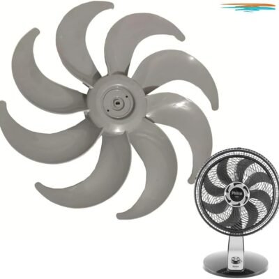 Hélice Para Ventilador Philco PVT490 Turbo 8 Pás 40cm Cinza