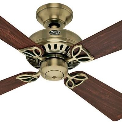 Ventilador de Teto Residencial Bayport Metal Antigo Hunter Fan Oficial 127v