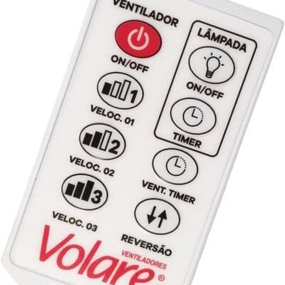 Controle Remoto Ventilador Teto Volare Ventax Original 110v
