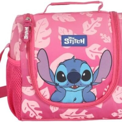 Lancheira Térmica Disney Stitch Infantil Licenciada Rosa