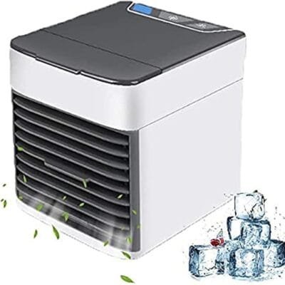 Ar condicionado portátil, refrigerador de ar evaporativo por refrigerador portátil, ar-condicionado pessoal mini, mini condicionador compacto, umidificador, purificador com luz LED