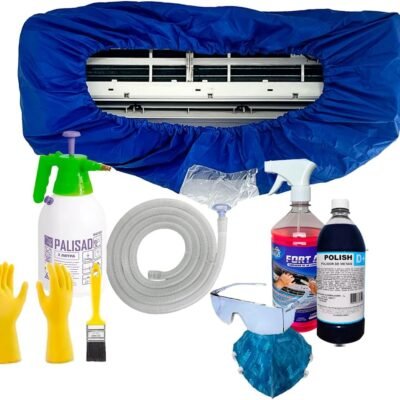 Kit Completo Para Limpeza De Ar Condicionado Split Até 36 Mil BTUS Bolsa Coletora + Acessórios