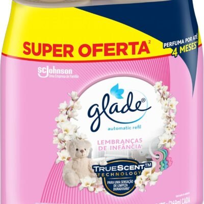 Pack Odorizador de Ambiente Lembranças de Infância Glade Automatic Frasco 2 Unidades 269ml Cada Spray Refil Super Oferta