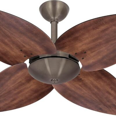 Ventilador Teto Bronze Winds 4 Pás Imbuia Turbo Ventax 220V