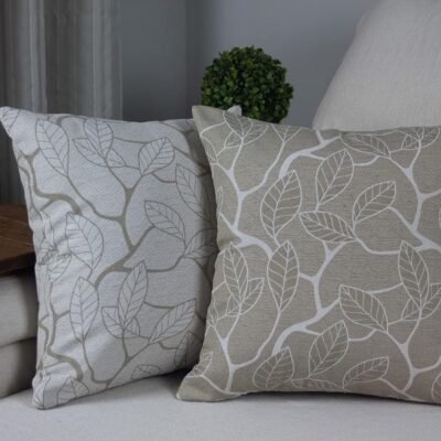Kit 2 Capas de Almofada Jacquard (Folha)