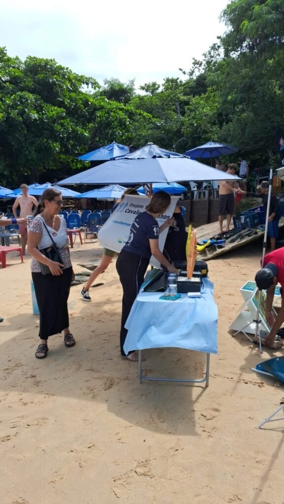 Turistas e a atividade de educação ambiental