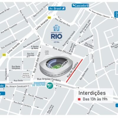 Prefeitura do Rio estabelece plano de trânsito para o jogo Botafogo x Maricá neste sábado, 11 de janeiro.