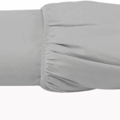 Lençol com Elástico Algodão Egípcio 300 Fios- Solteiro/Casal/Queen/King – Avulso ou Kit – Hipoalergênico não faz bolinhas (Cinza, Queen Avulso)