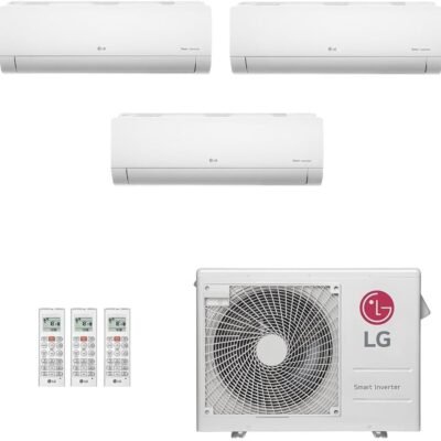 Ar-Condicionado Multi Split Inverter LG 24.000 (2x Evap HW 9.000 + 1x Evap HW 18.000) Quente/Frio 220V