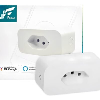 Tomada Inteligente 16A Smart Wifi Automação Compatível Com Alexa e Google Home Com Medidor de Consumo