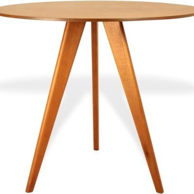 Mesa de Jantar Redonda Compacta 3 Lugares 90 cm Mel
