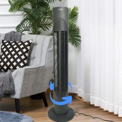 Ventilador Circulador de Ar de Torre Vertical Coluna 3 Velocidades Giratório Silencioso – 220V