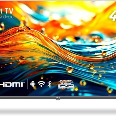 Smart TV HQ 43″ Full HD tela sem bordas Android 12 design Slim HQS43NKHM