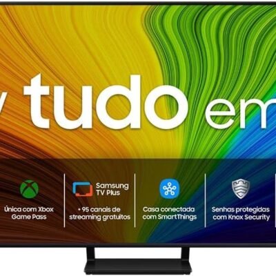 Samsung Smart TV 85 polegadas QLED 4K 85Q70D 2024, Tecnologia de Pontos Quânticos, Processador com AI, Painel até 120Hz, Design AirSlim 85″