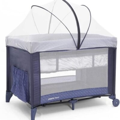 Cosco Kids, Berço Nanny, 0 a 18kg, Azul Rajado