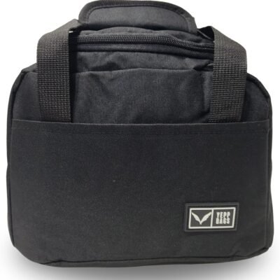 Bolsa Térmica Lancheira com Alça Marmita Lanches Academia Trabalho Fitness Escola Passeio Portátil Masculina Feminina Infantil Com Zipper (Preto)