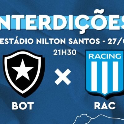 Botafogo x Racing: Prefeitura do Rio implementa operação especial para a final da Recopa Sul-Americana nesta quinta-feira (27/2)