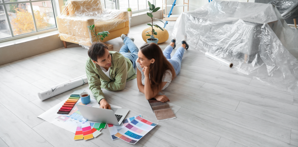 A cor do seu piso pintado influencia na decoração – Foto: Shutterstock