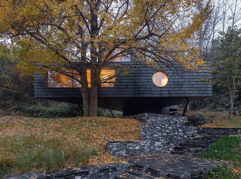 Aberturas geométricas na Casa na Árvore